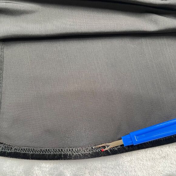 Vintage Tadashi Dress PM Black Velvet Velour Open Back Maxi Whimsigoth - Picture 5 of 16